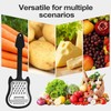 2Pcs Black Cheese Grater, Stainless Steel Cheese Shredder, Handheld Graters