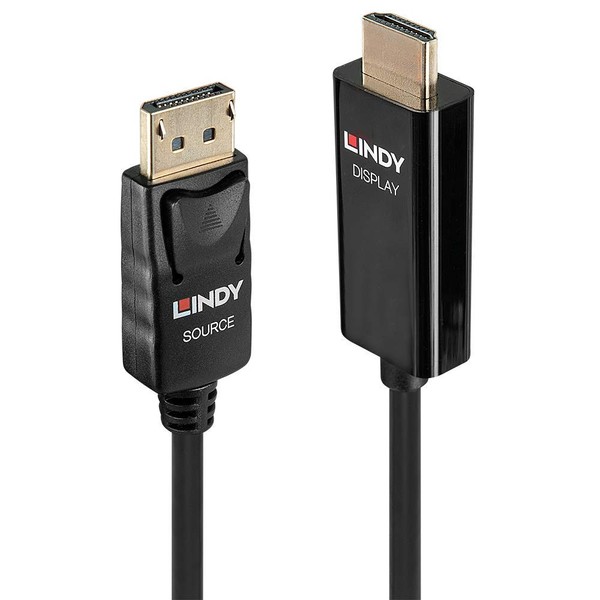 LINDY 0.5m Active DisplayPort to HDMI Cable