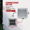 Fits 24x24 Wall Opening Anodized Aluminum Exterior Wall Vent by
