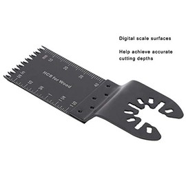 Hojas de Sierra Oscilantes de 8 Piezas Hojas de Sierra Universales de Acero con Alto Contenido de Carbono Accesorios Multiherramientas Oscilantes Cortar Madera Plástico Cortadores de Agujeros