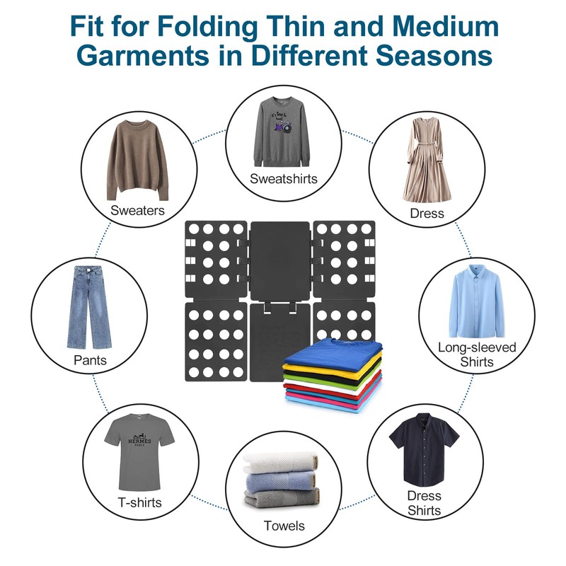 Geniusidea Shirt Folder Clothes Folding Board Laundry Room T Shirt