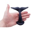 Navy Blue Whale Tail Cast Iron Wall Hooks, Wall Mounted