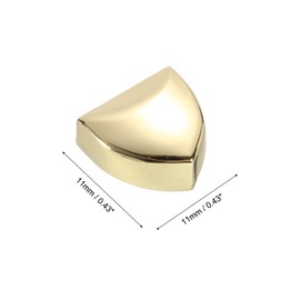 sourcing map 4Pcs Metal Zipper Stoppers, Belt Tip with Screw Pull Top Ends Tail Clip DIY Sewing Craft Set for Zipper Webbing Strap End Tip, Gold, Silver