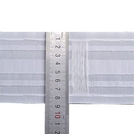 Gxi 20m Multifunctional Curtain Tapes Use to Make Pull Pleated Curtains Rod Pocket Curtains and Hook Pleat Curtains Home Sewing Deep Curtain Accessories Sewing Tape for Curtain Header 3.34 Inch