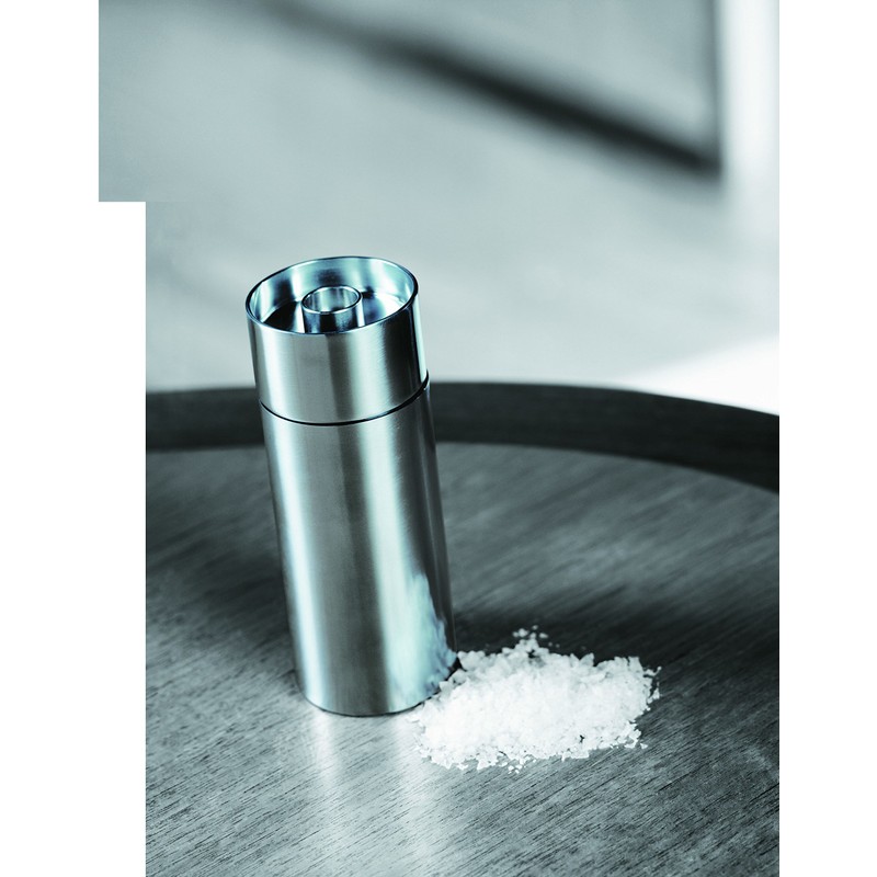 Stelton Salzmühle aus Edelstahl, danish design von Arne Jacobsen aus