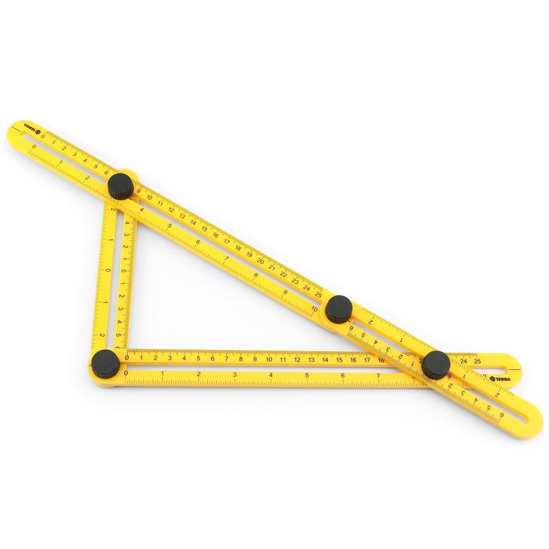 Vorel® Multifunctional Measuring Ruler 250 mm Scale Multi-Angle Gauge Multi-