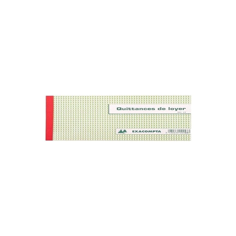 Exacompta - Ref. 43AE - 1 RENT RECEIPT Manifold -