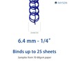 RAYSON 100 x Blue Wire Binding Combs 25 Sheets 3:1