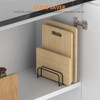 KORRTFID Cutting Board Storage Rack, Compact Cutting Board Organizer, Chopping