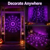 Halloween Spider Web LED Light for Party Décor – Purple