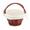 JOIKIT 2 Pack Wicker Woven Basket with Handle, Oval Wicker