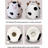 H&W Cow Piggy Bank, M Size, Unbreakable Coin Box for