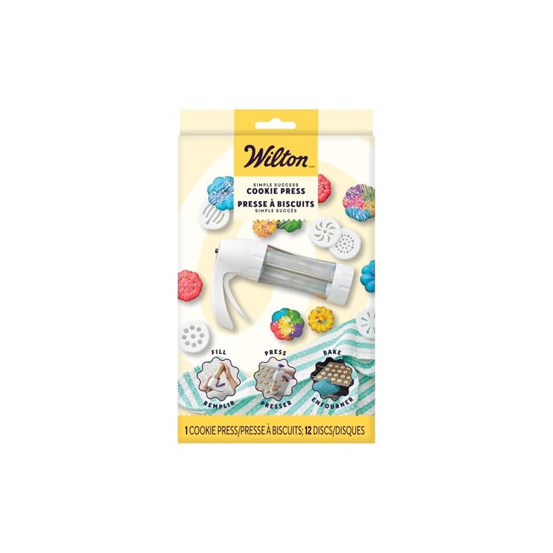 Wilton Pistola-Prensa para Galletas con 12 Discos,