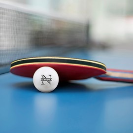 Infusion Custom Shamrock Design Ping Pong Balls, 12 White Table Tennis Balls