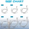 FUSIGO Stainless Steel Tuna Circle Hooks, 30pcs 3X Extra Strong