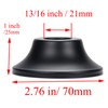 WELWIK 1/2" Stainless Steel IPS Bell Flange Matte Black 13/16
