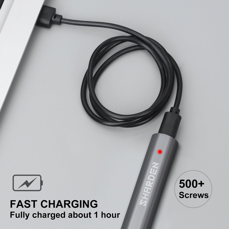 SHARDEN Mini Electric Screwdriver, 29 in 1 Small Electric Screw
