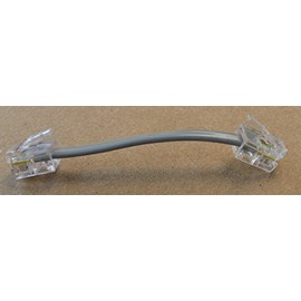 D2741 3 inch 4 Conductor [-] Silver Satin Telephone Phone Line Cable Cord Wire- Used For 1 Or 2 Phone Lines RJ11 / RJ14 Type End- Commonly Used In Most Residential Homes, Lots Of Small Business Also