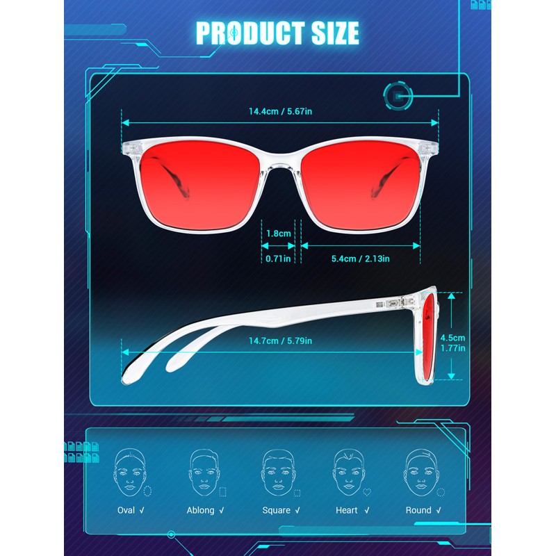 TIJN TIJN Sleep Glasses for 99.9% Blue Green Light Blocking