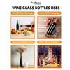 FastRack - 375 ml Clear Hock Liquor Wine Bottles (Pack