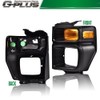 G-PLUS Headlight Trim Bezel with Parking Turn Signal Light, Compatible