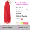 Marley Twist Braiding Hair 24 Inch 8 Packs – Fluffy&Tangle-Free