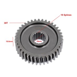 Glixal High Performance GY6 150cc 180cc 200cc Racing Final Drive Gear Set 152QMI 157QMJ 161QMK 161QML Scooter Moped ATV Go Kart (14T/38T)