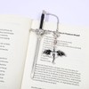 2PC Fourth Wing Inspired Sword Bookmark, Flying Dragon Page Marker