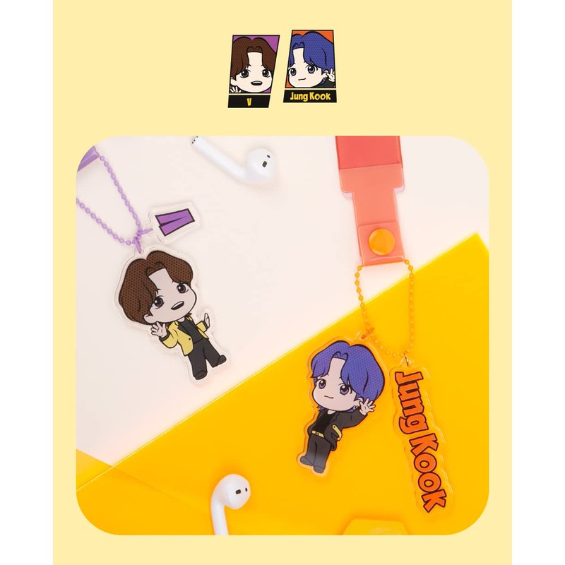 ROYCHE TinyTAN Butter Acrylic Key Ring (with Strap) (RM) ACRYLIC