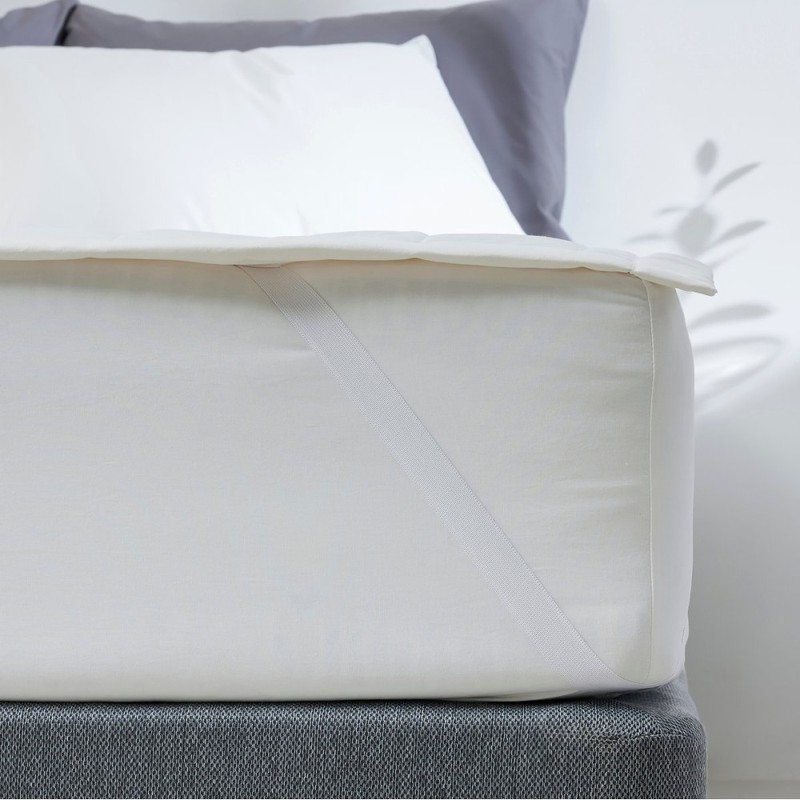 JAJU [JAJU] Fixing Band Pad Q White_150x205cm