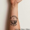 'The Mountains Are Calling' Temporary Tattoo - Water Resistant, Skin-Safe,