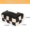 OBLLAR Tissue Box Cover, Rectangular Tissue Box Holder, Modern PU