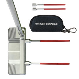 Golf Swing Corrector Practice Equipment Swing Trajectory Correction Face Approach Putter Increases Meat Rate Compact, Storage Case Included, Set of 2