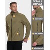 TACVASEN Fleece Jacket Men Softshell Waterproof Rain Jacket Insulated Windbreaker