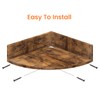 Homode Corner Shelf Wall Mount, Set of 3 Floating Corner