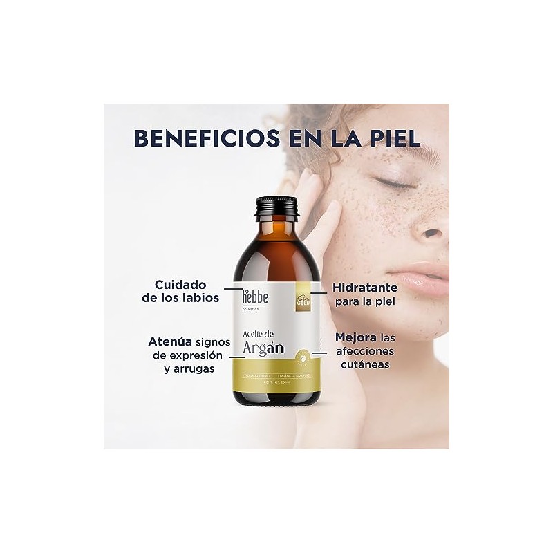 HEBBE - Aceite de Argán 250 ml | Cuidado de