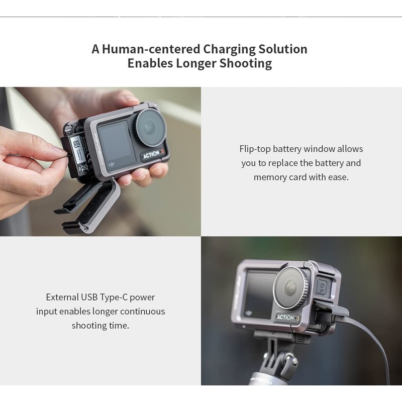 Palumma Housing Cage Osmo Action 3 Camera Protective Case Frame
