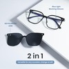 Cyxus Glasses Frame with Magnetic Clip Polarised Sunglasses Men Women