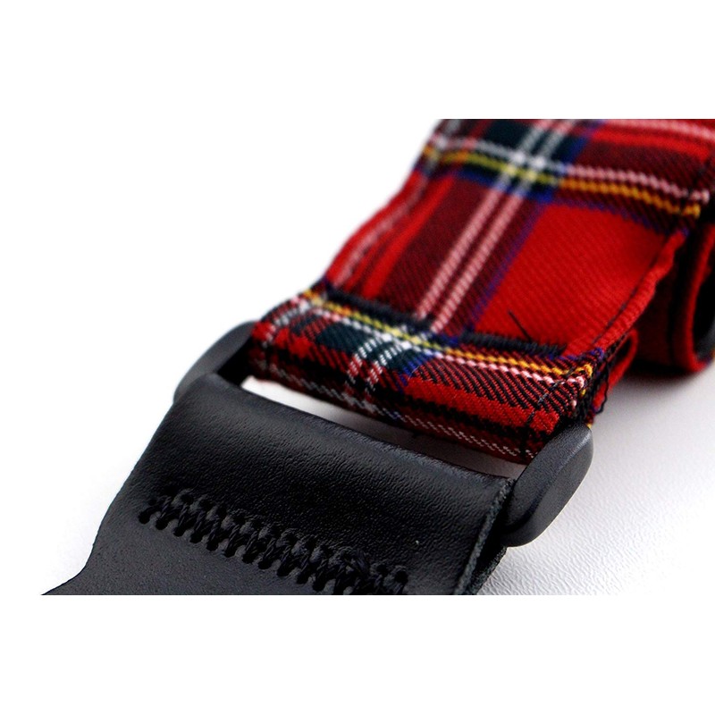 Vtar Vegan Tartan Plaid Design Acoustic Electric Guitar Strap with