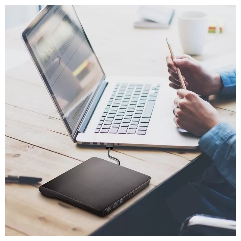 EGTMA Lector Externo De Discos Para Laptop O Pc Usb