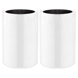 2 Pack Blue Pure 411 Filter Replacement Compatible with Blue Pure 411 Genuine, 411+, 411 Auto and MINI Air Purifiers, Package Include the 2 HEPA Filters and 2 Activated Carbon Filter