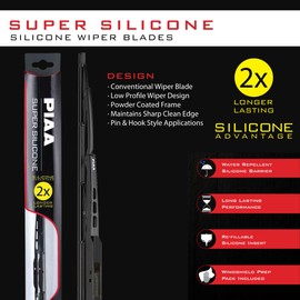 Piaa 95030 Super Silicone Wiper Blade - 12"" 300mm (Pack of 1)", black
