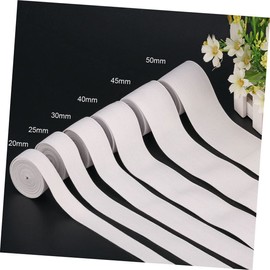 SEWACC 1roll White Flat Elastic Band Sewing Elastic for Clothing DIY Projects and Accessories Wide High Elasticity Comfortable and Breathable Material