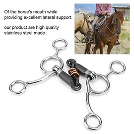 Yosoo Health Gear Cadena Boca Caballo Acero Inoxidable - Herramienta Entrenamiento equino, Broca para Masticar