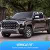 Nilight in Channel Window Deflectors for Toyota Tundra 2022 2023