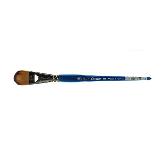 Winsor & Newton Cotman Water Colour Series 668 Short Handle Synthetic Brush - Filbert 1"