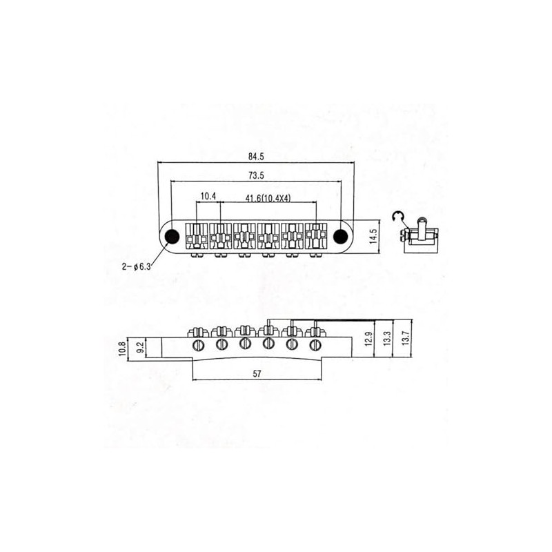 RuiJOTWAT LP ball bearing bridge, upper string bridge, roller code,