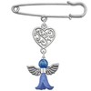 Something Blue Angel Charm for Bride on Wedding Day Blue