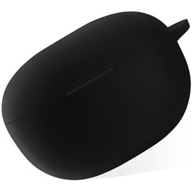 Geiomoo Silicone Carrying Case Compatible with BeatsStudio Buds, Portable Scratch Shock Resistant Cover with Carabiner (Black)