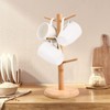 Chstarina Wooden Cup Stand, Bamboo Wooden Cup Holder, Pretzel Holder,
